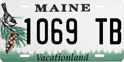 ME license plate 1069TB