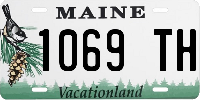 ME license plate 1069TH