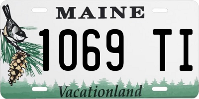 ME license plate 1069TI