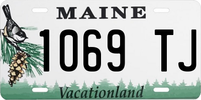 ME license plate 1069TJ