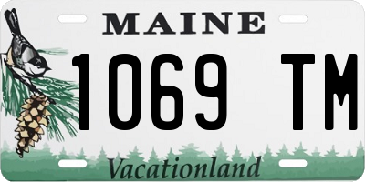 ME license plate 1069TM