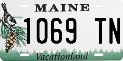 ME license plate 1069TN