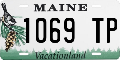 ME license plate 1069TP