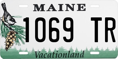 ME license plate 1069TR