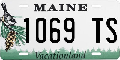 ME license plate 1069TS