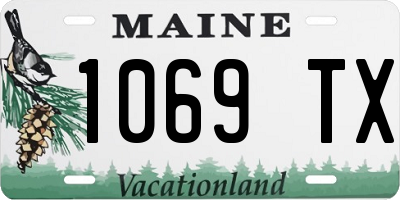 ME license plate 1069TX