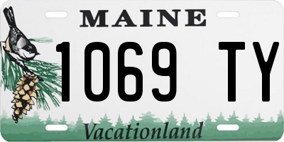 ME license plate 1069TY