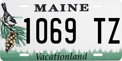 ME license plate 1069TZ