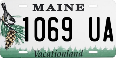 ME license plate 1069UA