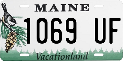 ME license plate 1069UF