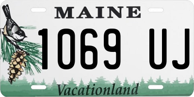 ME license plate 1069UJ