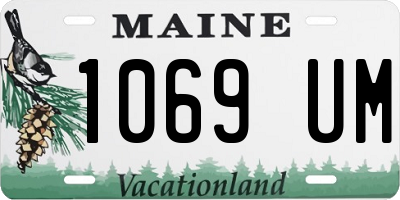 ME license plate 1069UM