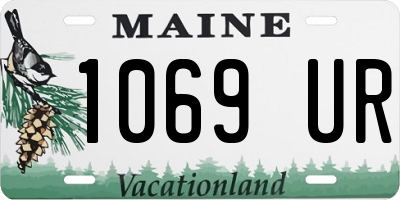 ME license plate 1069UR