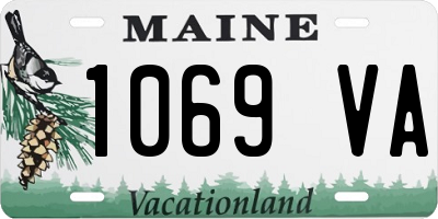 ME license plate 1069VA