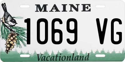 ME license plate 1069VG