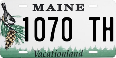 ME license plate 1070TH