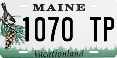 ME license plate 1070TP