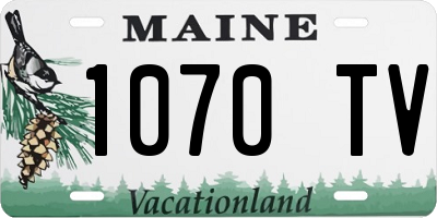 ME license plate 1070TV