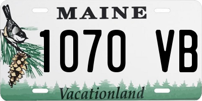 ME license plate 1070VB