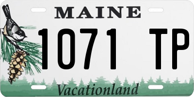 ME license plate 1071TP