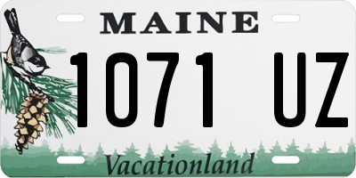 ME license plate 1071UZ