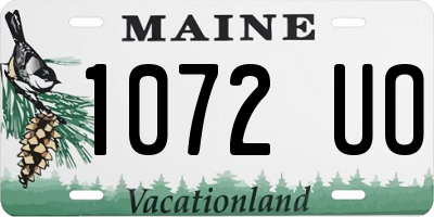 ME license plate 1072UO