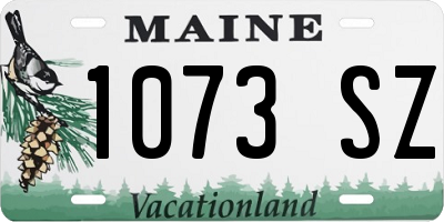 ME license plate 1073SZ