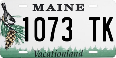 ME license plate 1073TK