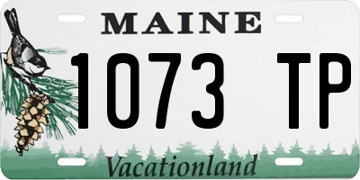 ME license plate 1073TP