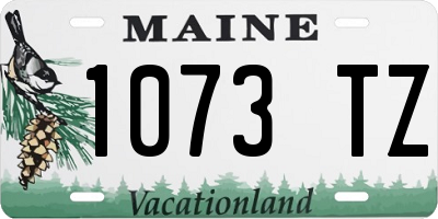 ME license plate 1073TZ