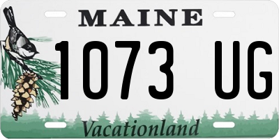 ME license plate 1073UG