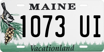 ME license plate 1073UI