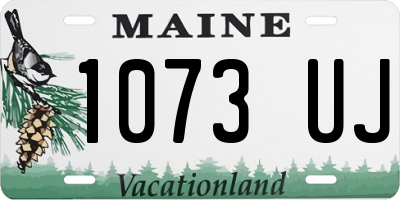 ME license plate 1073UJ