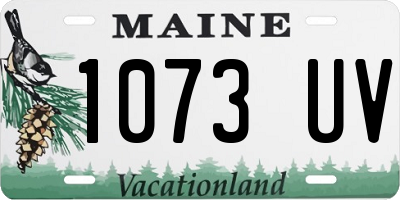 ME license plate 1073UV