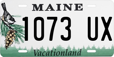 ME license plate 1073UX