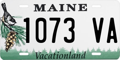 ME license plate 1073VA