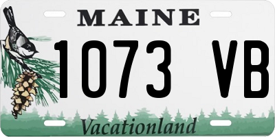 ME license plate 1073VB