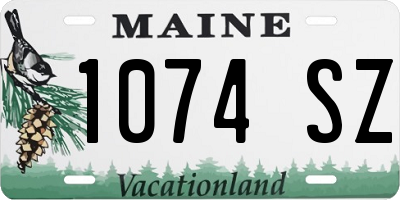 ME license plate 1074SZ