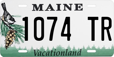 ME license plate 1074TR