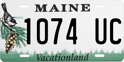 ME license plate 1074UC