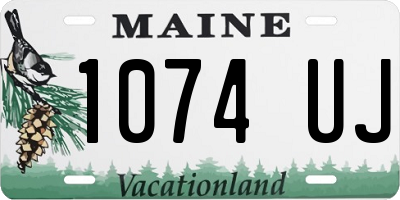 ME license plate 1074UJ