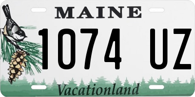 ME license plate 1074UZ