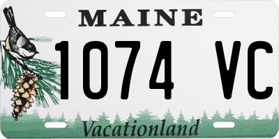 ME license plate 1074VC