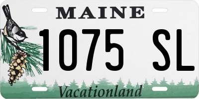 ME license plate 1075SL