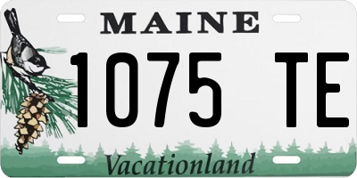 ME license plate 1075TE