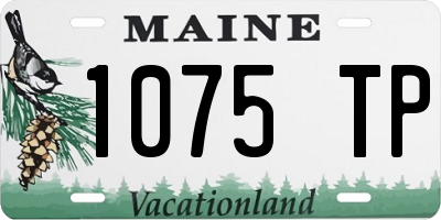 ME license plate 1075TP