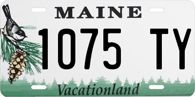 ME license plate 1075TY