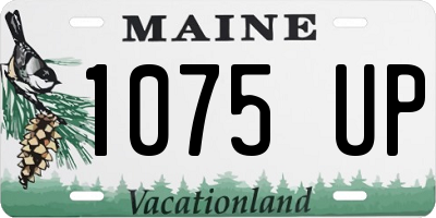 ME license plate 1075UP