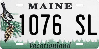 ME license plate 1076SL