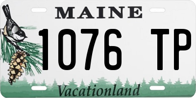 ME license plate 1076TP